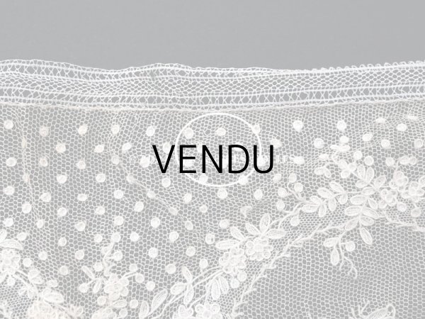 画像23: 18世紀末~19世紀初頭 アンティーク  アランソンレース 幅広 1.6m　14cm幅　ミュージアムピース (23)