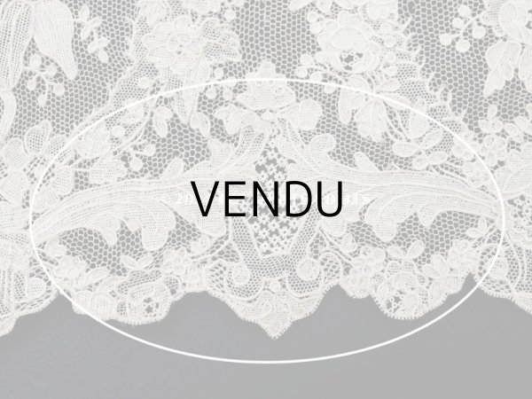 画像20: 18世紀末~19世紀初頭 アンティーク  アランソンレース 幅広 1.6m　14cm幅　ミュージアムピース (20)