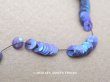 画像1: アンティーク ゼラチン製 半透明 青紫　スパンコール 4mm (1)