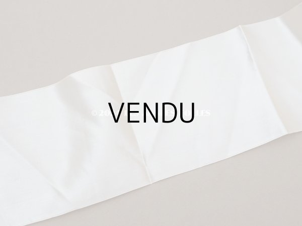 画像3: 1900年頃 アンティーク シルク製 サテンリボン 幅広 10cm幅  パウダーピンク (3)