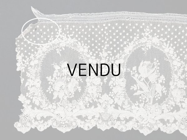 画像14: 18世紀末~19世紀初頭 アンティーク  アランソンレース 幅広 1.6m　14cm幅　ミュージアムピース (14)