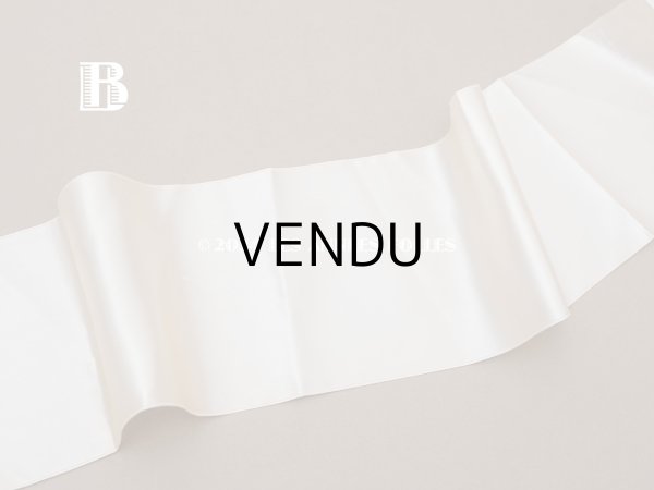 画像5: 1900年頃 アンティーク シルク製 サテンリボン 幅広 10cm幅  パウダーピンク (5)