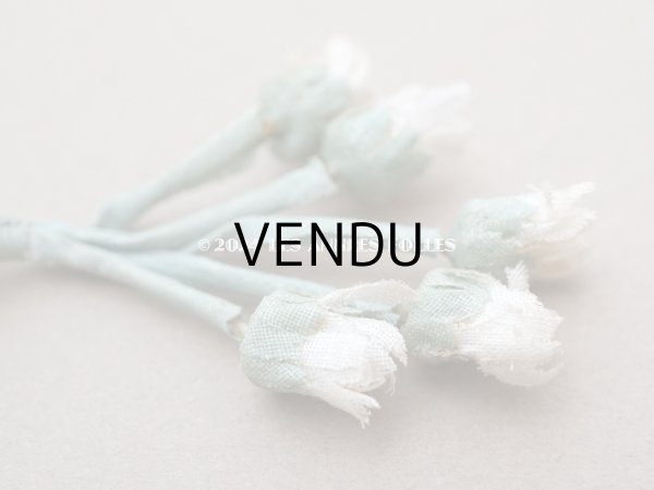 画像5: アンティーク デイジーの蕾の布花 20ピースのセット (5)