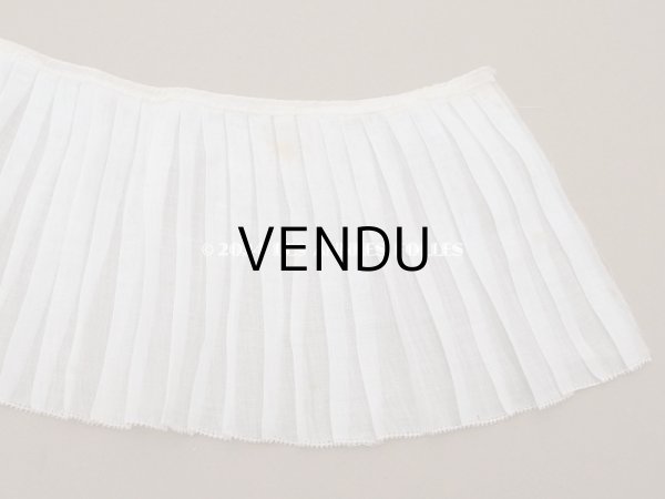 画像8: アンティーク  幅広　プリーツリボン オーガンジー オフホワイト 12cm幅 (8)