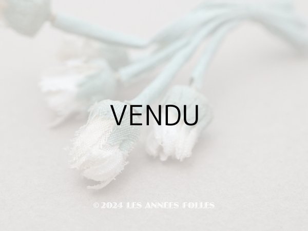 画像4: アンティーク デイジーの蕾の布花 20ピースのセット (4)