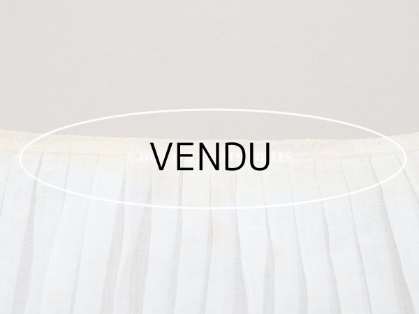 画像13: アンティーク  幅広　プリーツリボン オーガンジー オフホワイト 12cm幅 (13)