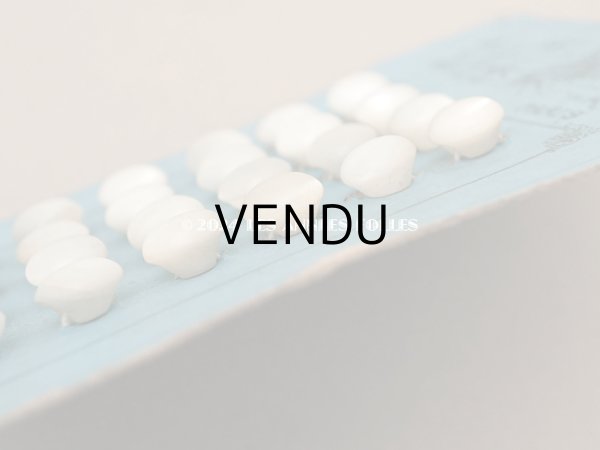 画像5: アンティーク マザーオブパール製 ボタン 8~9mm パールホワイト 24ピース シェルボタン (5)