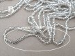 画像6: ＊蚤の市＊シードビーズ ガラス製 クリア＆シルバー 1cm=6.5粒 アンティーク  (6)