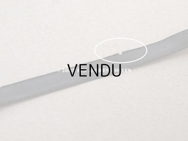 画像7: 19世紀 アンティーク 極細 シルクリボン 3.7m 5mm幅 黒 (7)