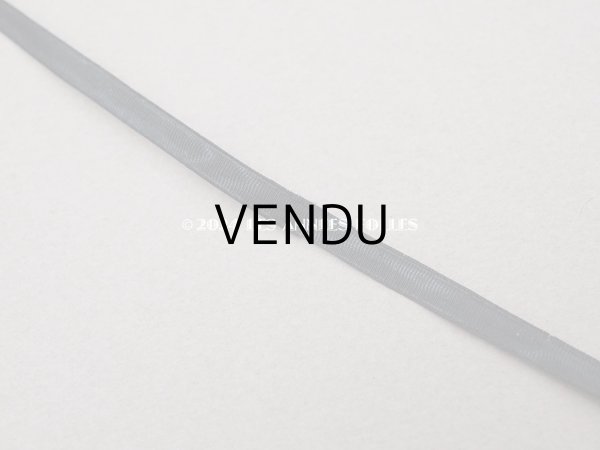 画像6: 19世紀 アンティーク 極細 シルクリボン 3.7m 5mm幅 黒 (6)