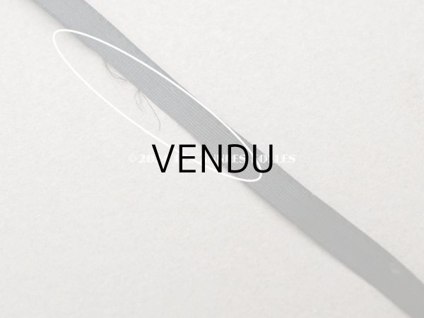 画像8: 19世紀 アンティーク 極細 シルクリボン 3.7m 5mm幅 黒 (8)