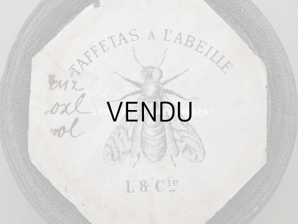 画像3: 19世紀 アンティーク タフタリボン 10.35m 12mm幅　TAFFTAS A L'ABEILLE - L&Cie - (3)