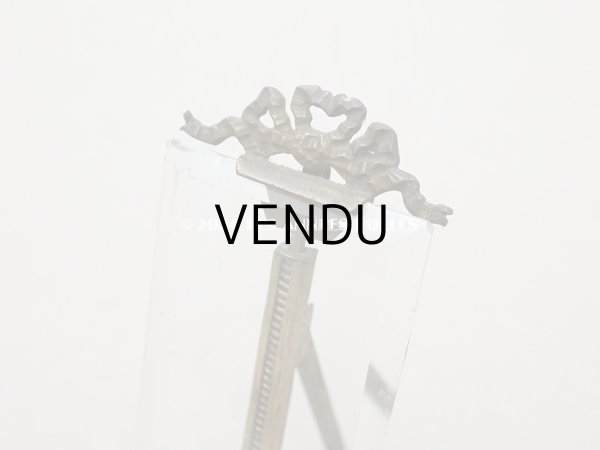 画像4: アンティーク ドール用 小さなフォトフレーム リボンモチーフ付 (4)