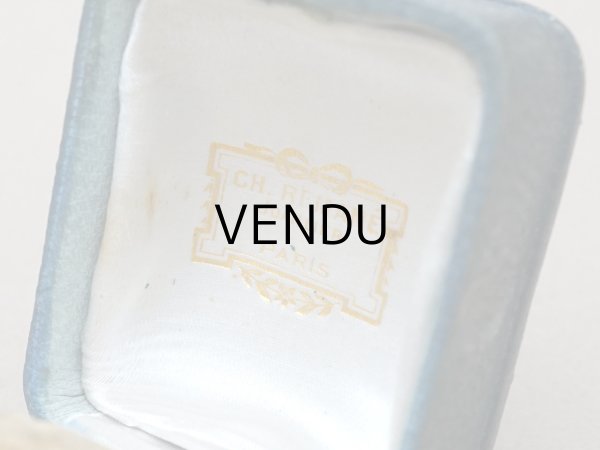 画像4: アンティーク 本革製 リングボックス  ジュエリーボックス　グリーン (4)