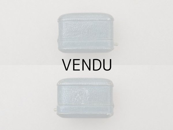 画像8: アンティーク 本革製 リングボックス  ジュエリーボックス　グリーン (8)