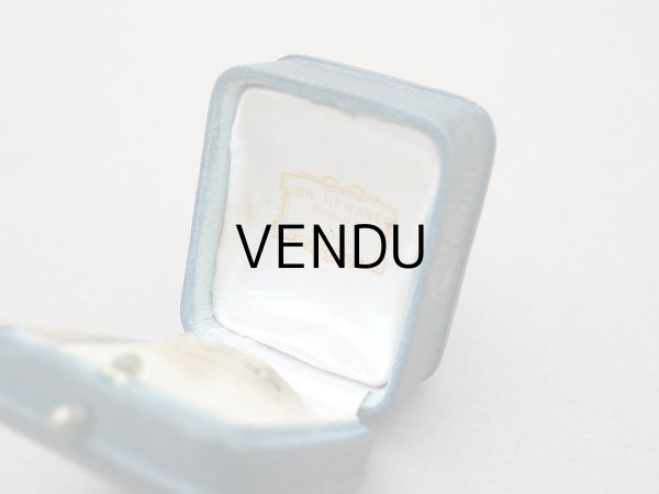 画像3: アンティーク 本革製 リングボックス  ジュエリーボックス　グリーン (3)