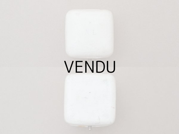 画像8: アンティーク 本革製 リングボックス イニシャル入り ジュエリーボックス オフホワイト (8)