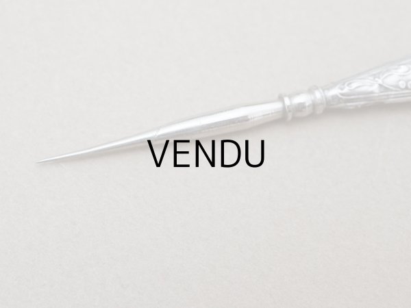 画像15: 1900年頃 アンティーク シルバー製 ヤドリギの裁縫道具セット  (15)