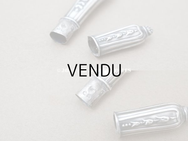 画像7: 1900年頃 アンティーク シルバー製 リボン＆薔薇模様 ソーイングセット 裁縫道具 (7)