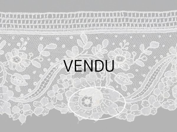 画像10: 19世紀末  アンティーク ポワンドローズ　ニードルレース 0.91m『ポワン・ド・ガーズ』『ポワン・ド・ローズ』  (10)