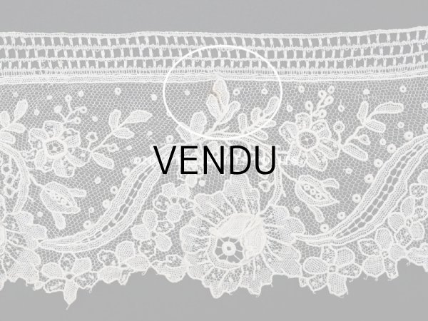 画像9: 19世紀末  アンティーク ポワンドローズ　ニードルレース 0.91m『ポワン・ド・ガーズ』『ポワン・ド・ローズ』  (9)