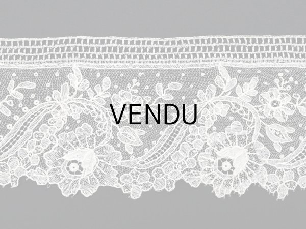 画像4: 19世紀末  アンティーク ポワンドローズ　ニードルレース 0.91m『ポワン・ド・ガーズ』『ポワン・ド・ローズ』  (4)