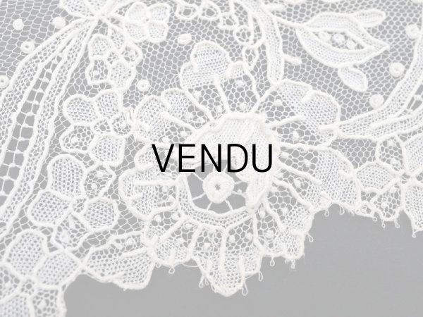 画像5: 19世紀末  アンティーク ポワンドローズ　ニードルレース 0.91m『ポワン・ド・ガーズ』『ポワン・ド・ローズ』  (5)