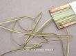 画像1: アンティーク  リボン刺繍 & ロココトリム用 シルク製 リボン 5m 極細3mm幅 グリーン RUBANS TRIANON 138 (1)