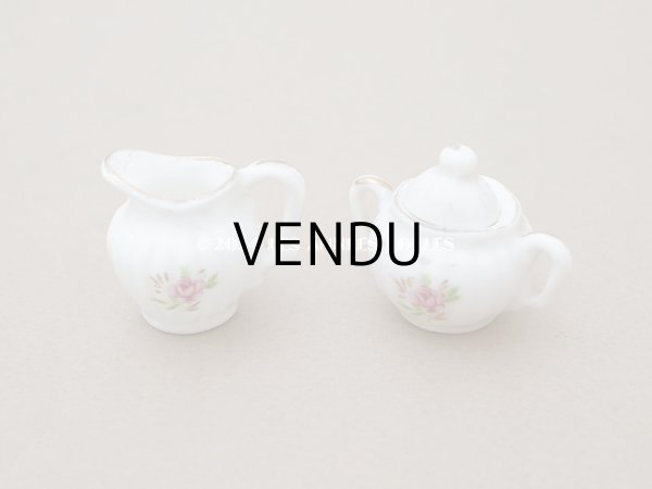 画像4: アンティーク ドール用 薔薇のティーセット  (4)