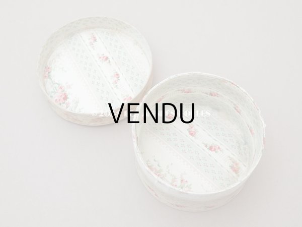 画像10: 1900年頃 アンティーク 薔薇のガーランド　カルトナージュボックス  (10)