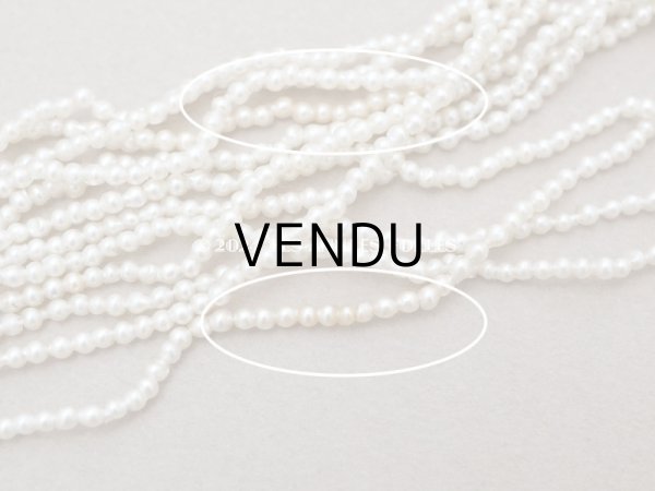 画像4: 1910~1920年頃 アンティーク 極小　1.75mm　フェイクパール  スフレビーズ 吹きガラス製ビーズ (4)