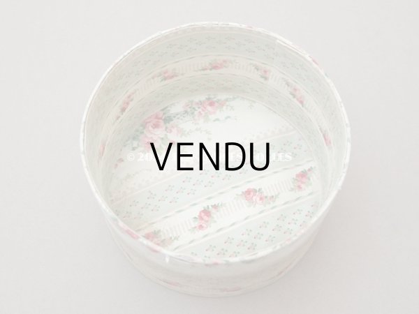 画像11: 1900年頃 アンティーク 薔薇のガーランド　カルトナージュボックス  (11)