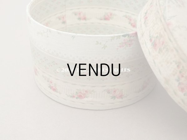 画像12: 1900年頃 アンティーク 薔薇のガーランド　カルトナージュボックス  (12)