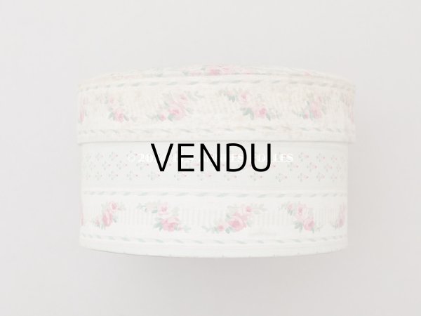 画像7: 1900年頃 アンティーク 薔薇のガーランド　カルトナージュボックス  (7)