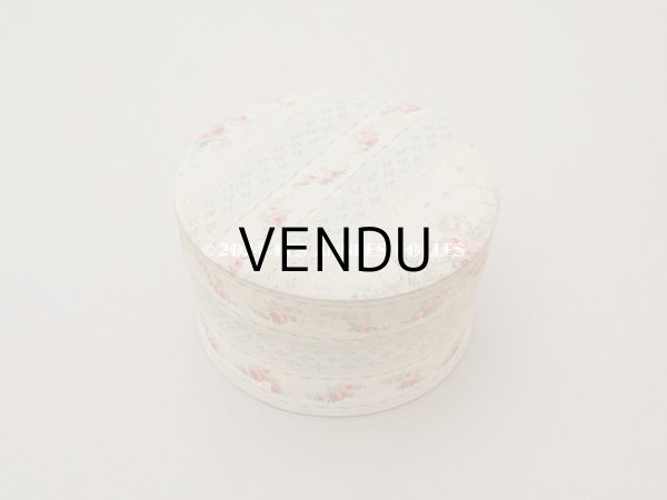 画像3: 1900年頃 アンティーク 薔薇のガーランド　カルトナージュボックス  (3)