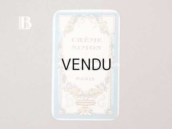 画像4: 1900年頃 アンティーク パフュームカード  - CREME SIMON PARIS - (4)