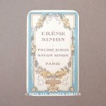 画像: 1900年頃 アンティーク パフュームカード  - CREME SIMON PARIS -