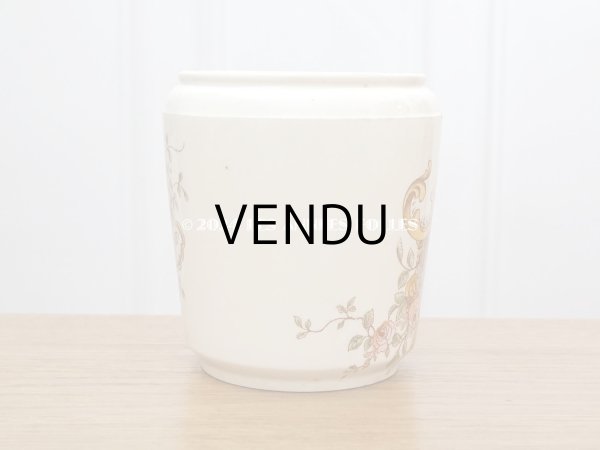 画像4: 19世紀末 アンティーク ポット 薔薇のロカイユ装飾 FARINE - K&G LUNEVILLE - (4)