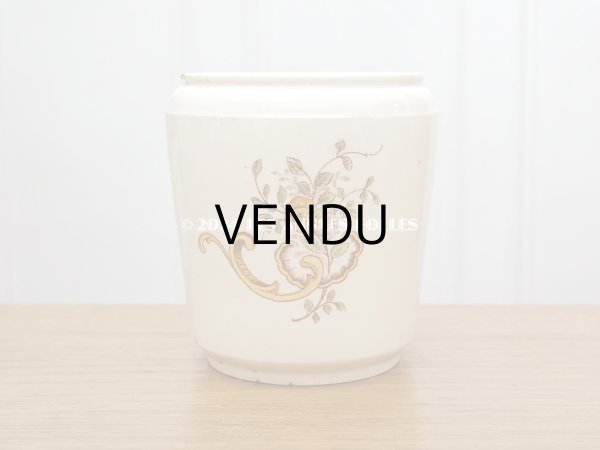 画像3: 19世紀末 アンティーク ポット 薔薇のロカイユ装飾 FARINE - K&G LUNEVILLE - (3)