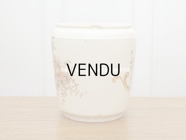 画像5: 19世紀末 アンティーク ポット 薔薇のロカイユ装飾 FARINE - K&G LUNEVILLE - (5)