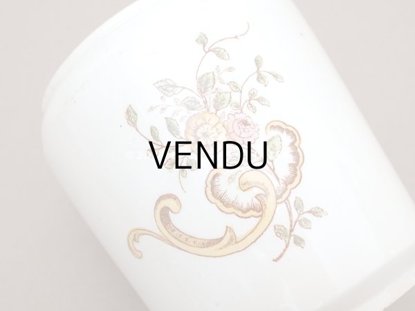 画像11: 19世紀末 アンティーク ポット 薔薇のロカイユ装飾 FARINE - K&G LUNEVILLE - (11)