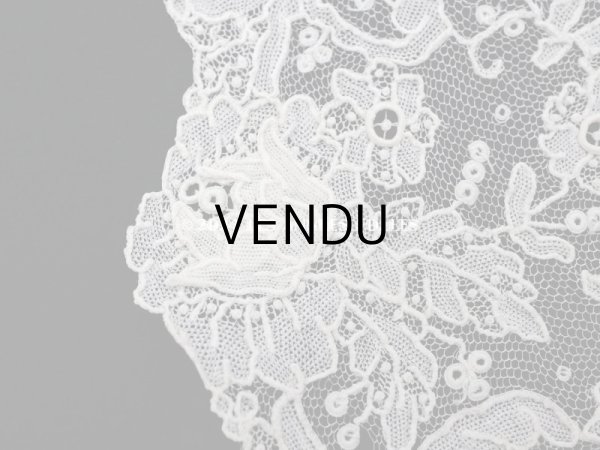 画像13: アンティーク ポワンドローズ 結婚式のハンカチ ポワン・ド・ガーズ (13)