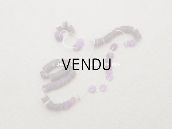 画像2: アンティーク ゼラチン製 スパンコール 紫　3mm  (2)