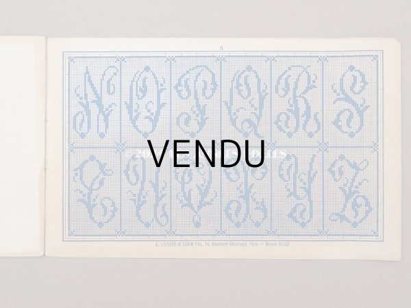 画像12: 19世紀末 アンティーク SAJOU 刺繍図案帳 DESSINS DE BRODERIES ALBUM N 452 - SAJOU PARIS - (12)