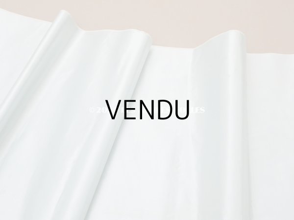 画像5: 19世紀 アンティーク ファブリック シルクサテン　パウダーブルー 60×125cm (5)