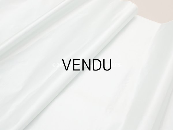 画像6: 19世紀 アンティーク ファブリック シルクサテン　パウダーブルー 60×125cm (6)