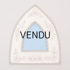 画像: *蚤の市*アンティーク フォトフレーム 薔薇のリボン刺繍