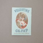 画像: 1887年 アンティーク パピエ・ダルメニイ  VELOUTINE - CH.FAY PARIS  -