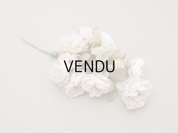 画像3: アンティーク 薔薇の布花のブーケ パウダーピンク　クウォーターロゼット咲き (3)