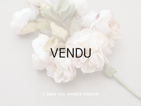 画像5: アンティーク 薔薇の布花のブーケ パウダーピンク　クウォーターロゼット咲き (5)